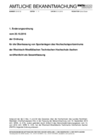 Sportanlagen Überlassungsordnung