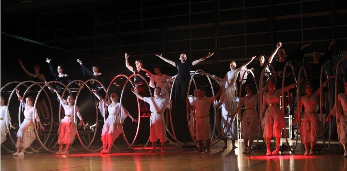 Rhönrad-Fahrer bei der HSP