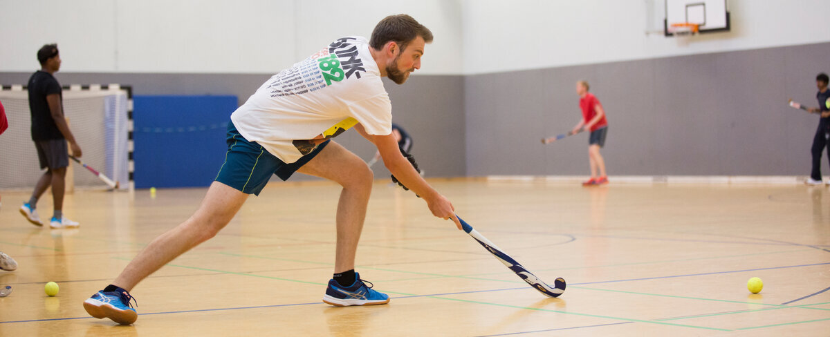 Indoor Hockeyspieler
