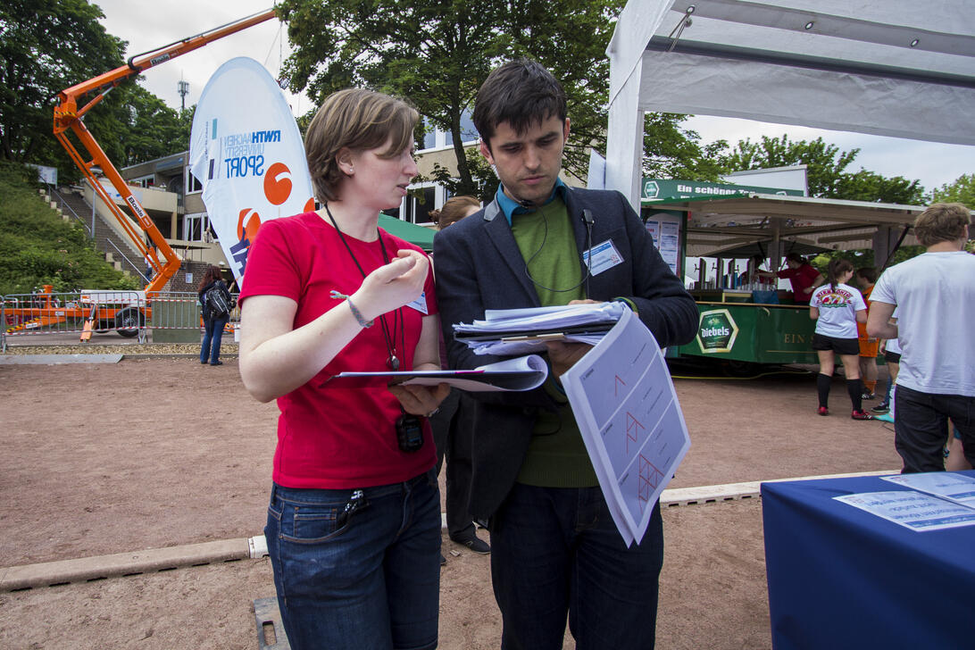 Unterstütung der Teamleitung beim Sports day