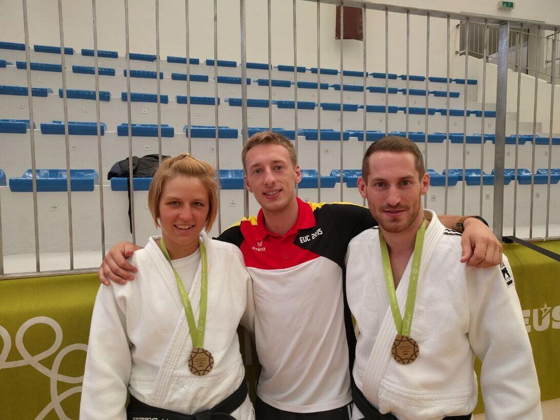 Bronzegewinner Isabell Schuldt und Marcel Leenings
