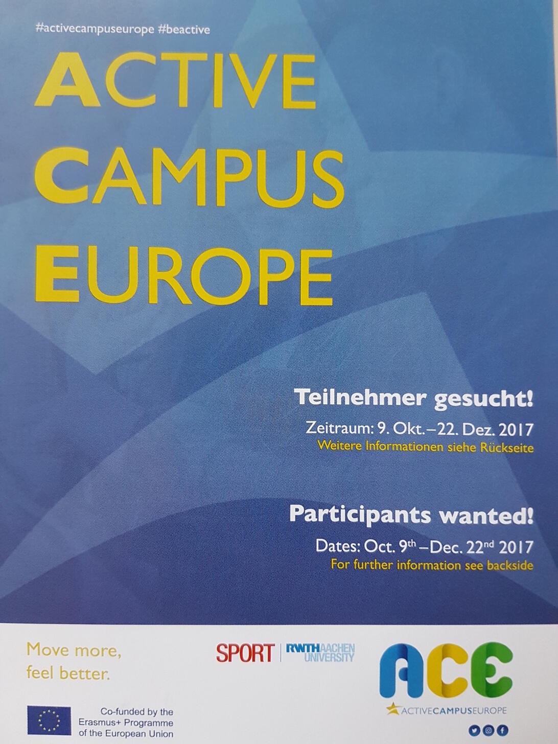 Der Flyer zum Projekt