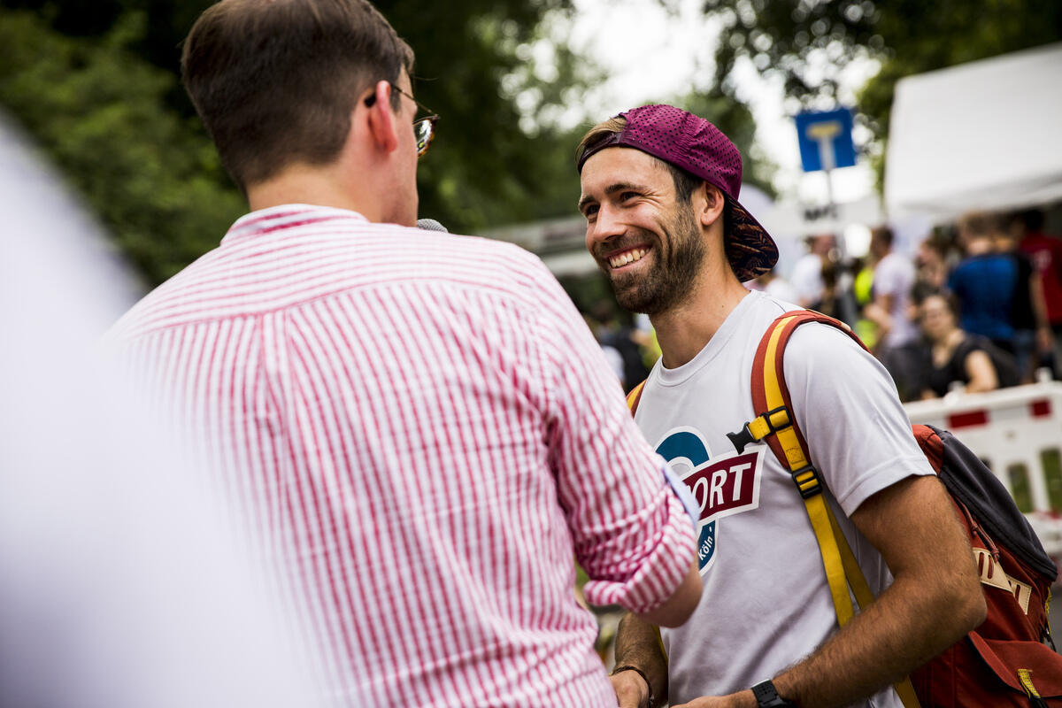 Freude auf dem Lousberglauf