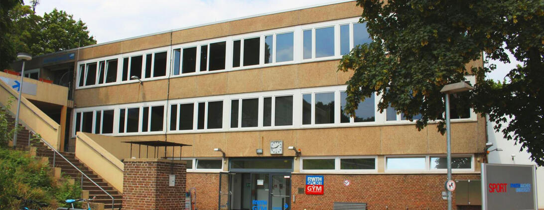 das Gebäde des Hochschulsportzentrums