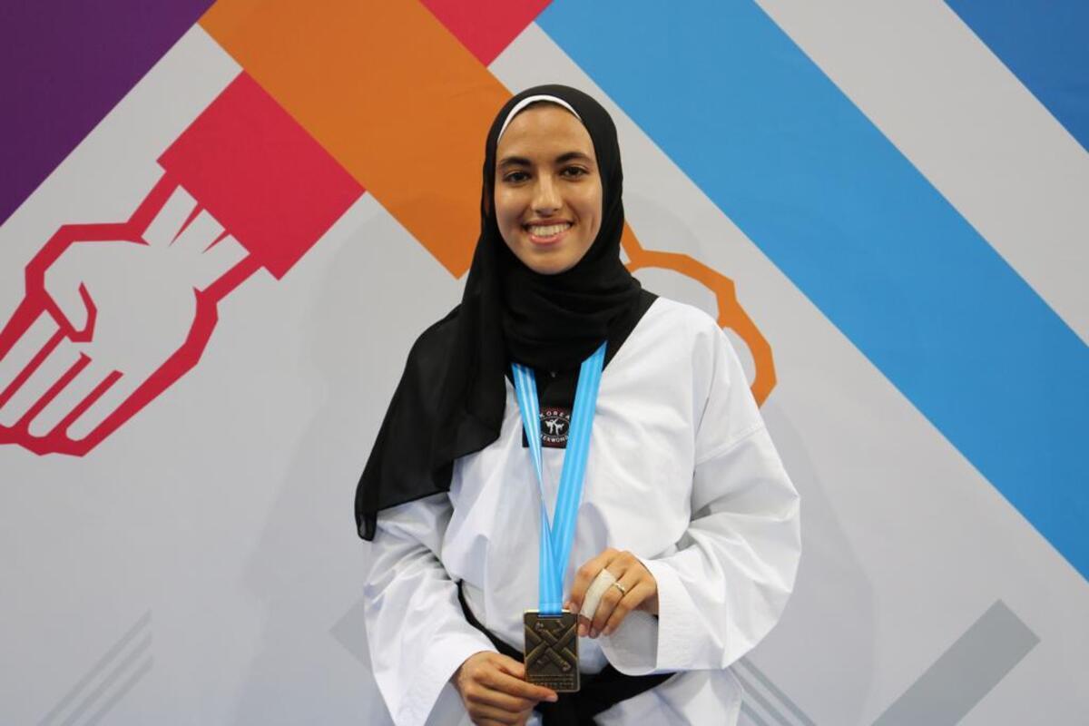 Farah Sedky mit Medaille