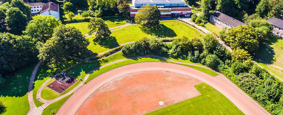 Finnbahn Luftaufnahme