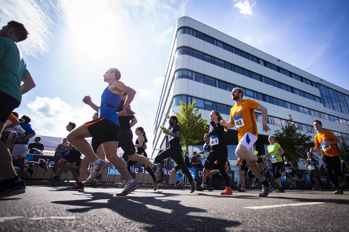 Läufer beim Campuslauf