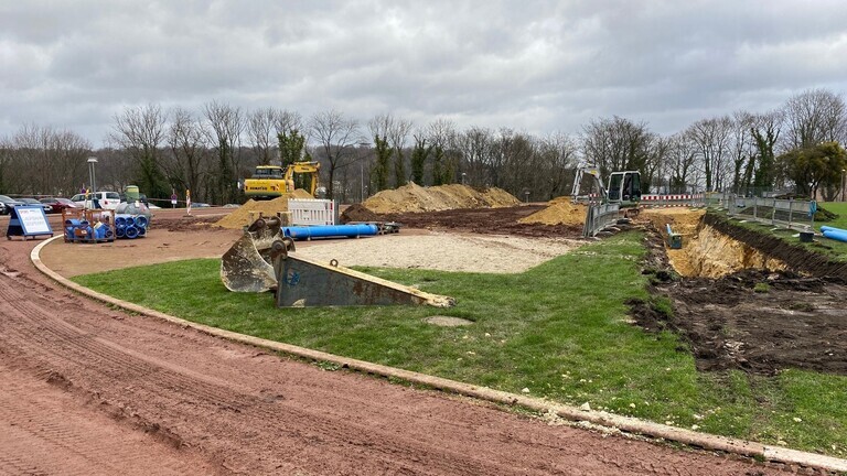 Baggerloch Interimsbau