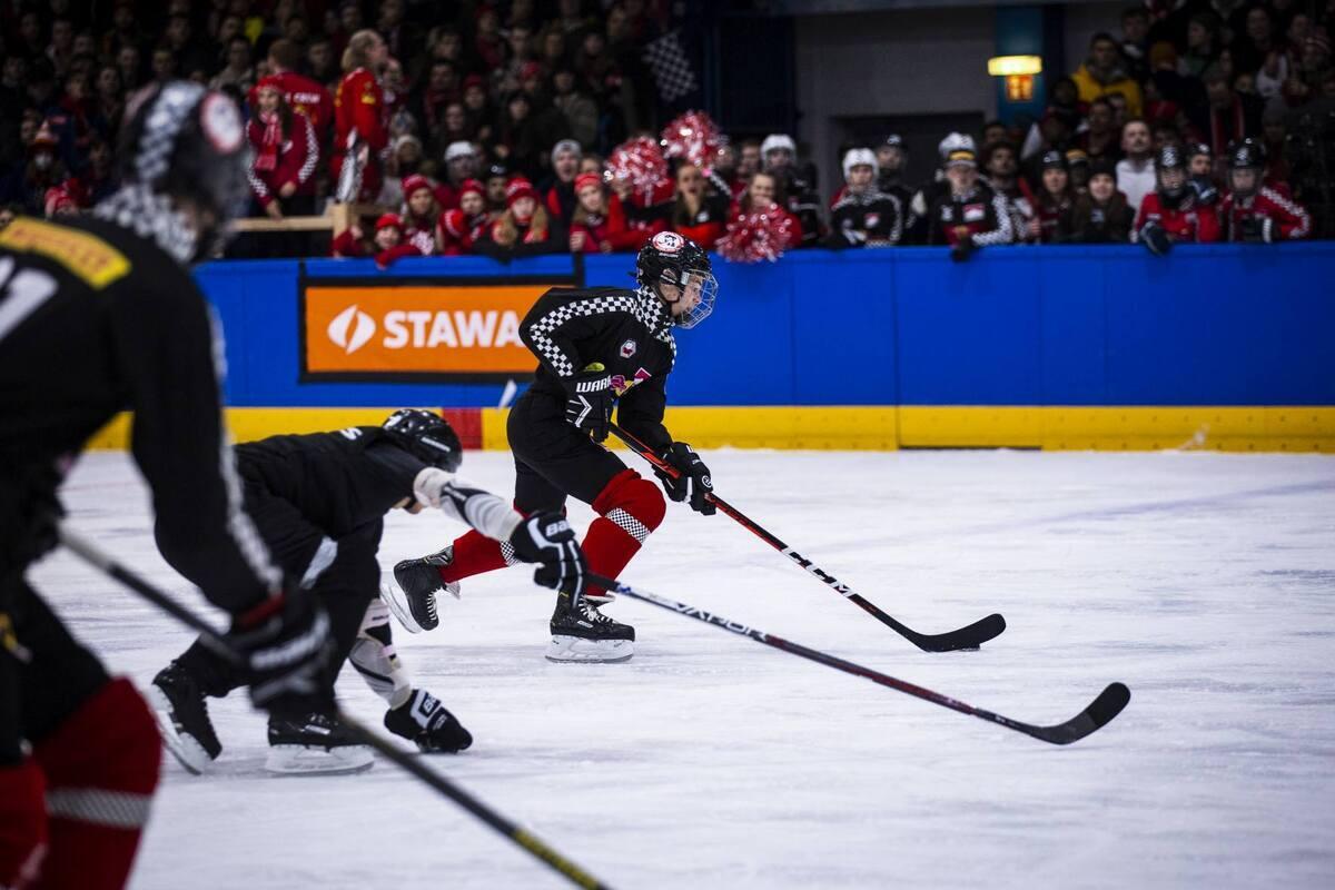 Hockey Spieler auf Eis