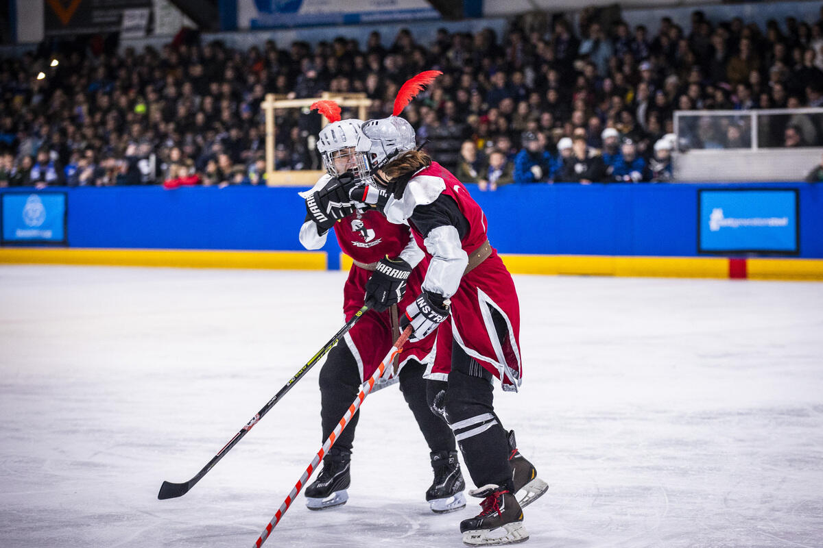 Hockey Spieler auf Eis