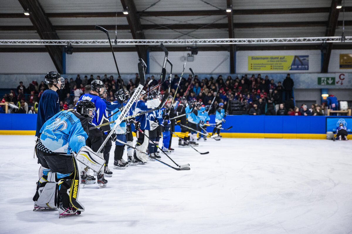 Eishockey Spieler auf dem Eis