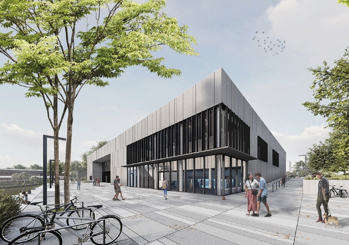 Eingangsbereich Sporthalle Königshügel